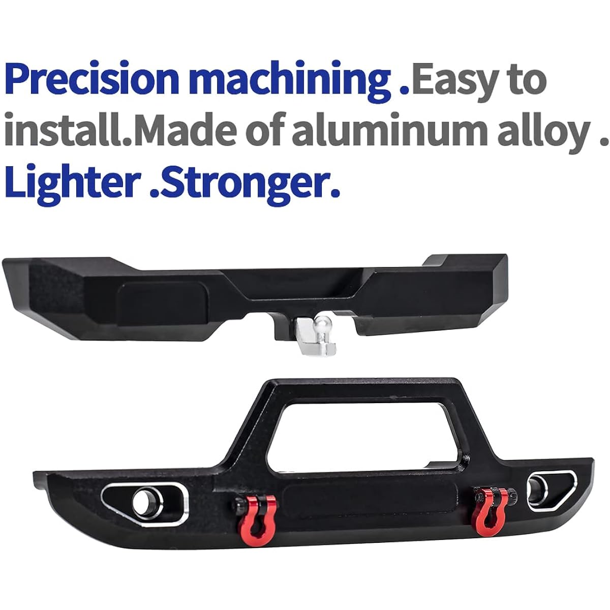 CODA RACING Aluminum Front & Rear Bumper for AXIAL SCX24 Ford Bronco AXI0006 1/24 RC Crawler Car