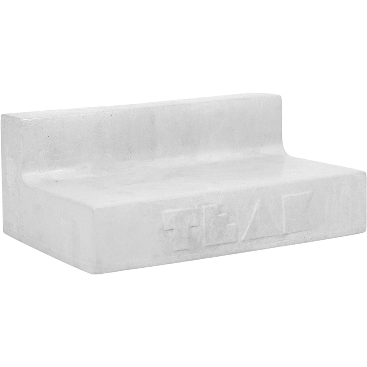 Teak Tuning Monument Series Concrete Fingerboard Ledge Obstacle - 5" Wide, 2" Tall - Ultra-Premium, Super-Durable Polymer Modified Concrete - Sterling Silver Colorway