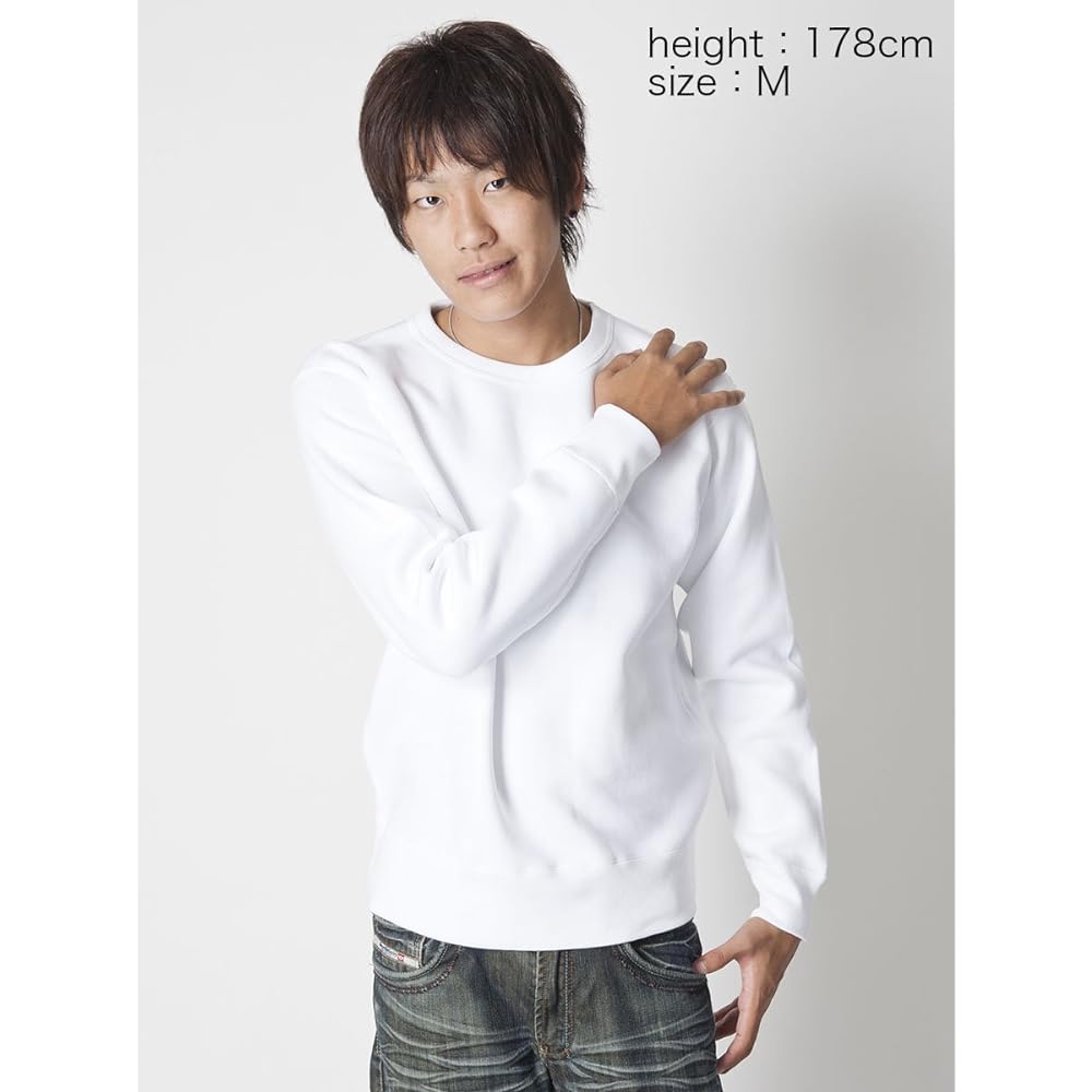 [T-Shirt Dot Esty] Sweatshirt Plain Thick Brushed Lining Max Heavy 12.4oz Men's [S M L XL 2XL 3XL]