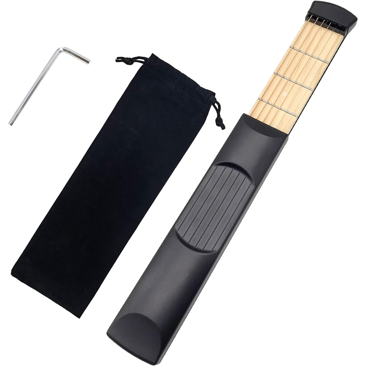 Pocket Guitar Practice Neck 6 Frets Portable Guitar Chord Trainer Practice Tool for Beginners and Starters Black Mini Guitar Trainer Tool Mini Pocket Guitar Trainer Guitar Beginner Trainer Trainer