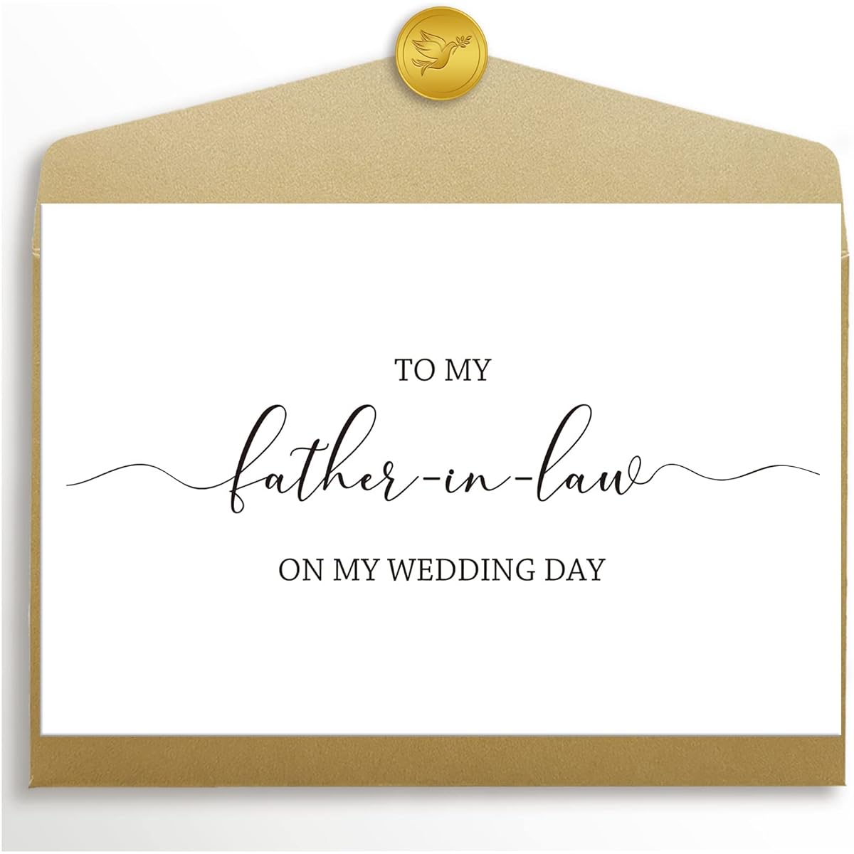 to My Father-in-Law on My Wedding Day Card Future Father-in-Law Card Thank Father Wedding Day Card