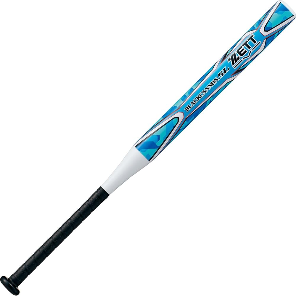 ZETT Boys' Junior Softball Black Cannon 5L Carbon Compatible with Rubber Ball No. 2 Middle Rose