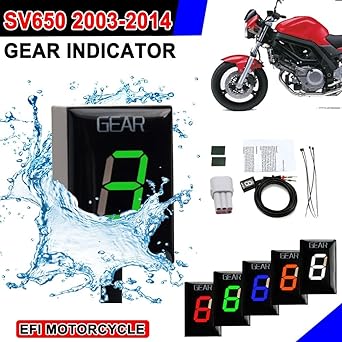 Speed Display Meter Motorcycle Gear Display Indicator Suzuki SV650 SV 650 2003 2004 2005 2006 2007 2008 2009 2010 2011 2012-2014 Accessories