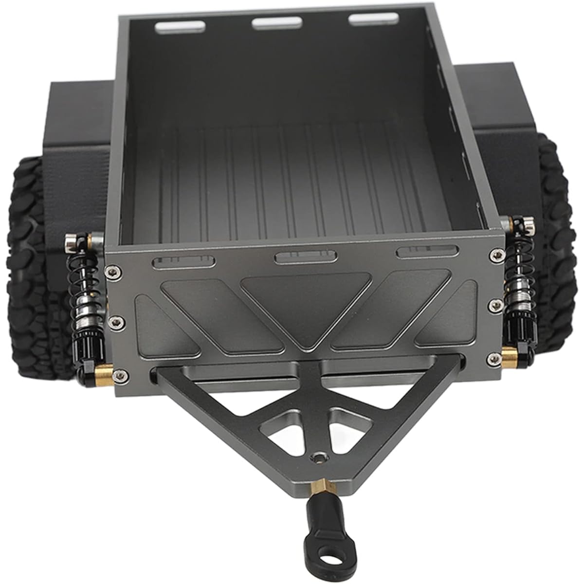 RC Car Trailer, RC Hitch Trailer Aluminum Alloy Anti-rust, TRX4M (Titanium)