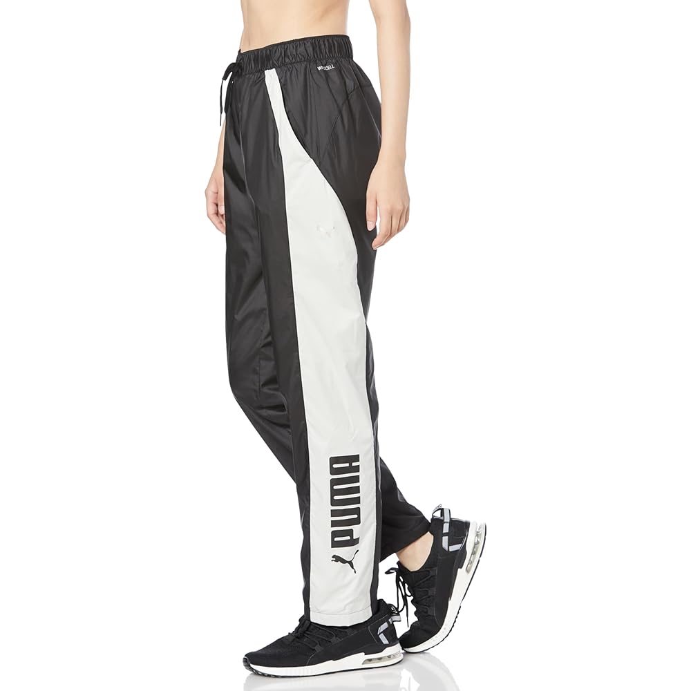 PUMA 524295 Women's Training Brushed Lining Water Repellent Breathable Windproof Jersey Urakimo Tricot Woven Pants
