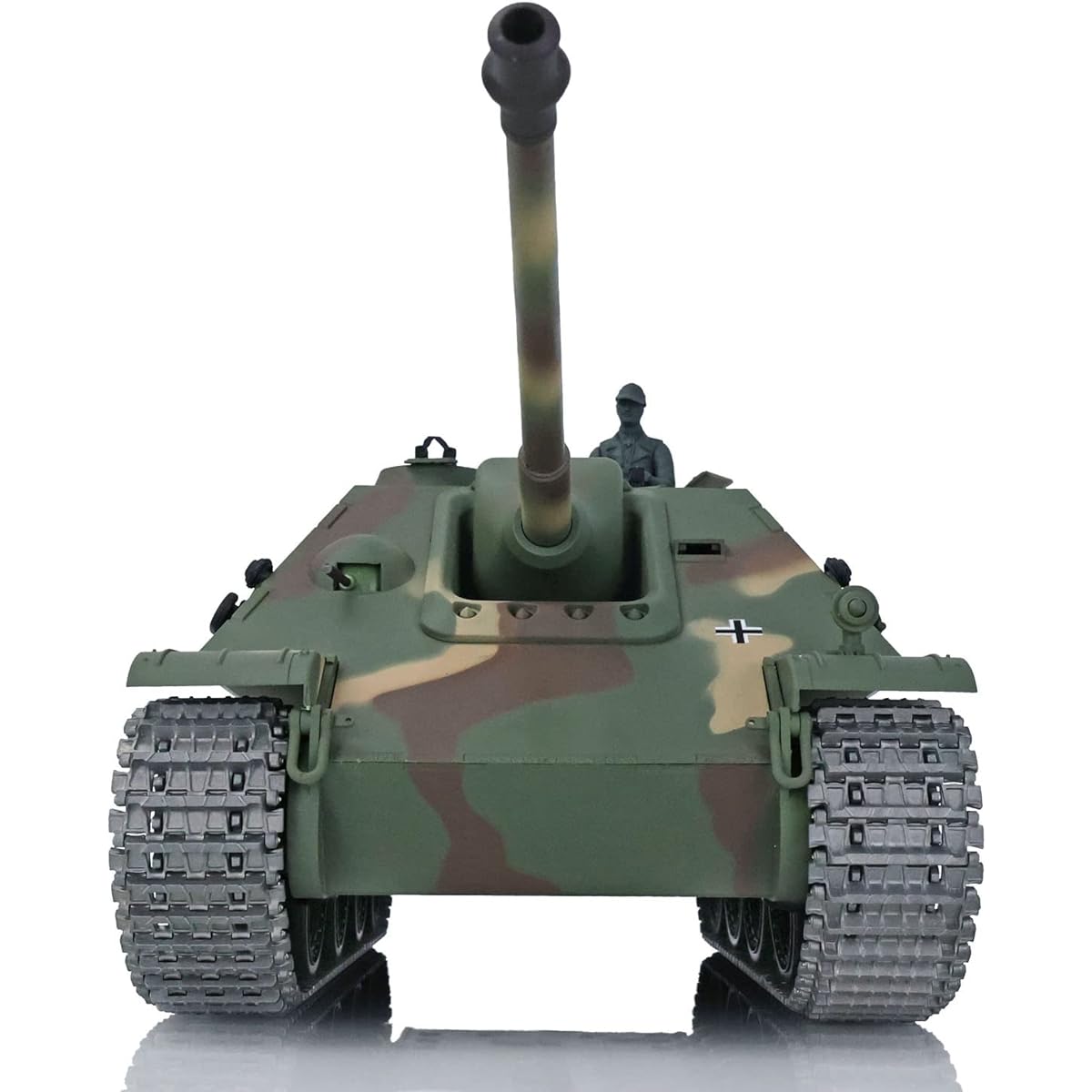 1/16 7.0 Upgrade Jadpanther RTR Rc Tank Henglong Model 3869 Metal Track Drive Wheel Steel Gearbox Ir Battle Airsoft Smoke