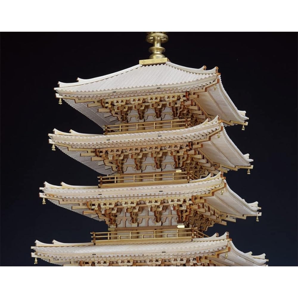 Woody Joe 1/75 Daigoji Five-storied Pagoda Wooden Model Assembly Kit 4560134352865