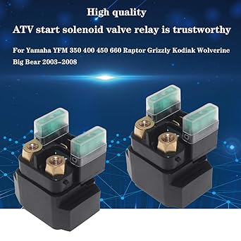 ATV Starter Solenoid Relay for Yamaha YFM 350 400 450 660 Raptor Grizzly Kodiak Wolverine Big Bear 2003-2008