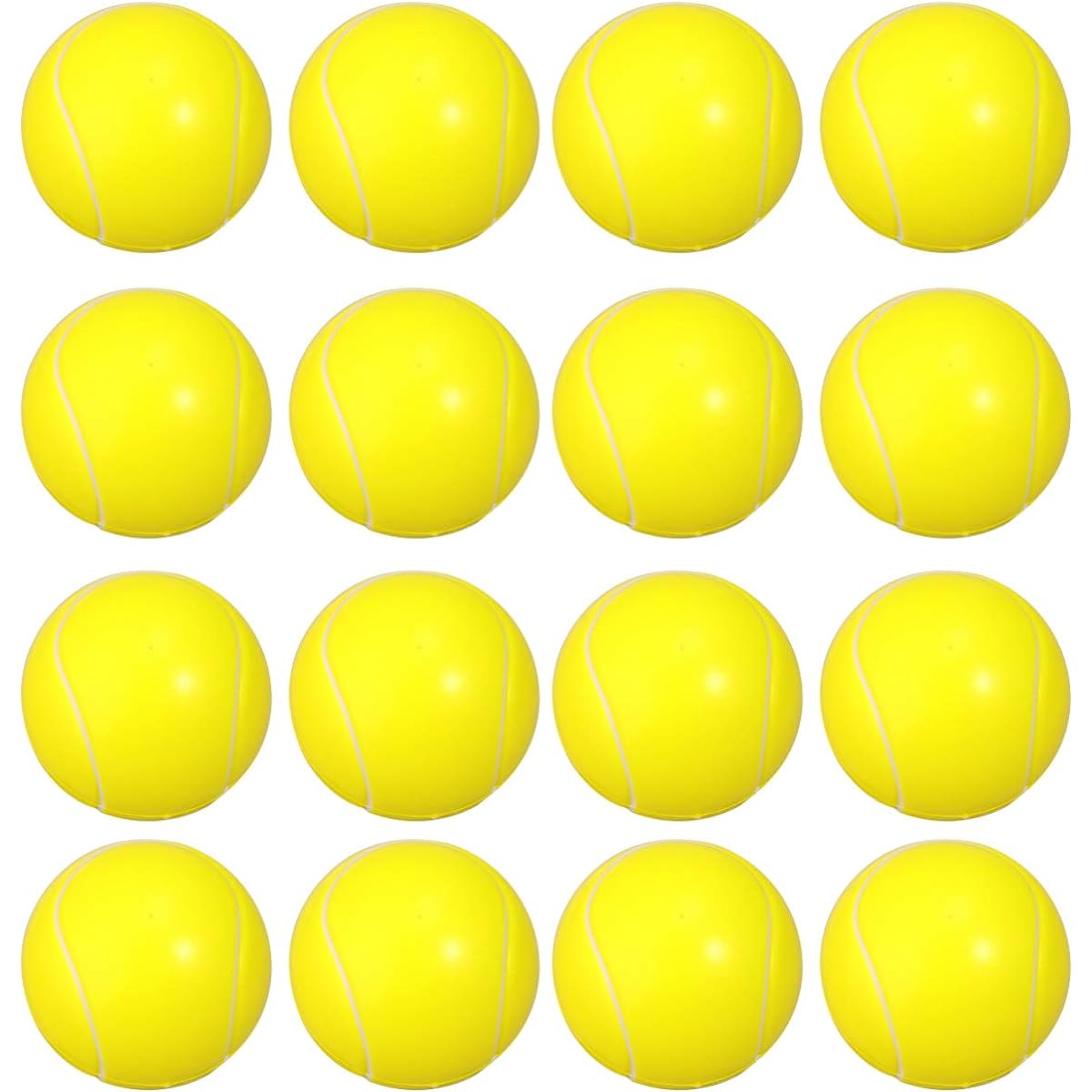 Toyvian 16pcs Mini Foam Sports Balls for Kids and Adults Mini Baseball Stress Balls Bulk Toys for Outdoor and Indoor Party Favors Small Relaxing Balls