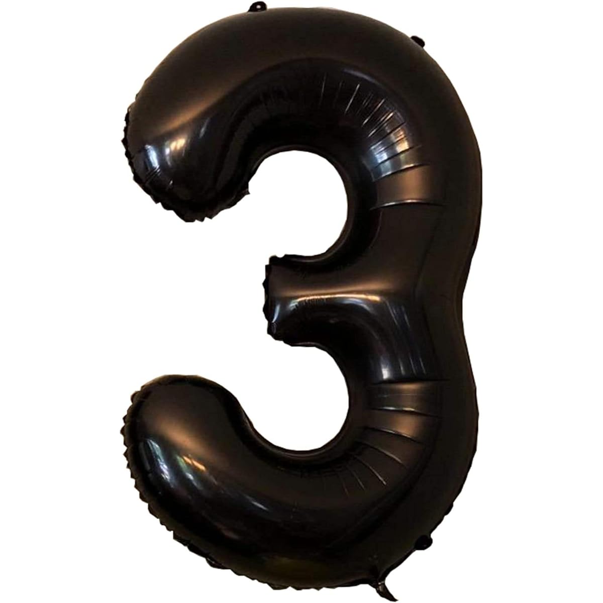 Black Number 0 Balloon, 40" Number 3 Party Balloon-Number Black-3
