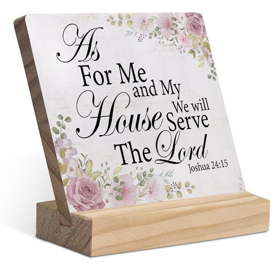 203-XQ-WSP-house Wooden Stand Decorative Plate
