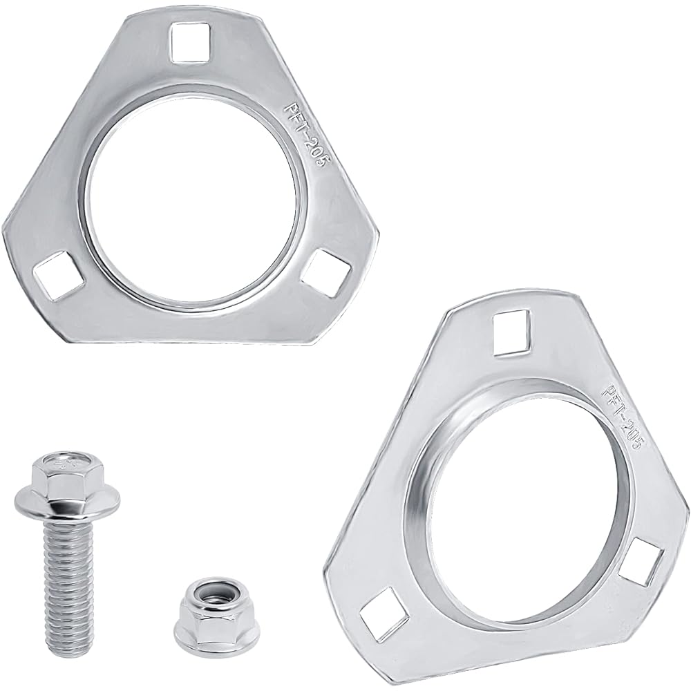 Go-Kart Live Axle Bearing Kit 1" Bearing Kit (3 Holes) Kit Perfectly Fits Go Kart Mini Bike Trike Off Road ATV