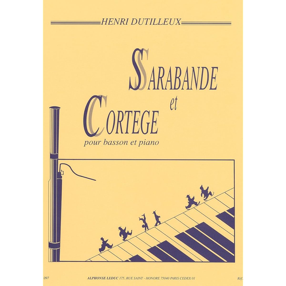 Dutilleux: Sarabande and Cortège (Bassoon, Piano) Leduc Publishing