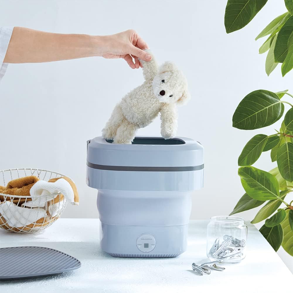 Recolte Folding Mini Washing Machine RWM-1(BL) Pale Blue recolte Folding Mini Washing Machine