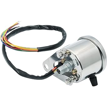 BigOne Bike 140km Speedometer White Panel with LED Indicator 60mm Mechanical 10803
