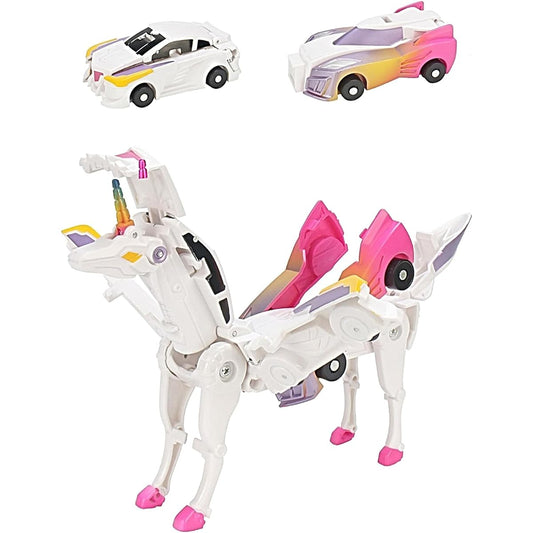 SOYUOI Ultimate Transforming Car Toy Crash into a Magical Unicorn! Ages 3 and up Keep your child fascinated with this passionate and fun toy