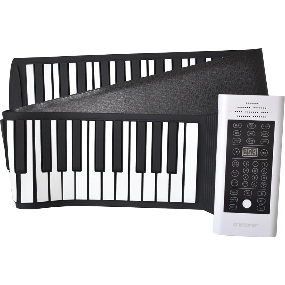 ONETONE One Tone Roll Piano (Roll Up Piano) 88 Keys Built-in Speaker Rechargeable Battery Powered Transpose Function USB-MIDI Compatible OTRP-88 [Sustain Pedal/USB Cable/Japanese Manual Included]