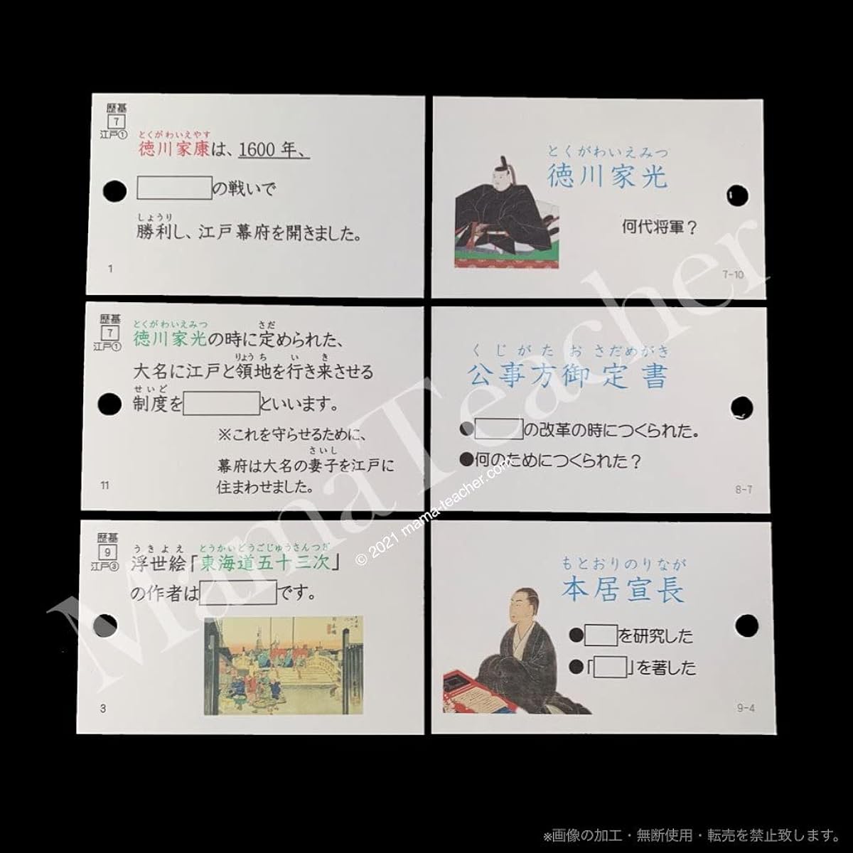 History Basics Full Cards (2024) 4th Edition Junior High School Entrance Exam Flashcard-style Reference Book