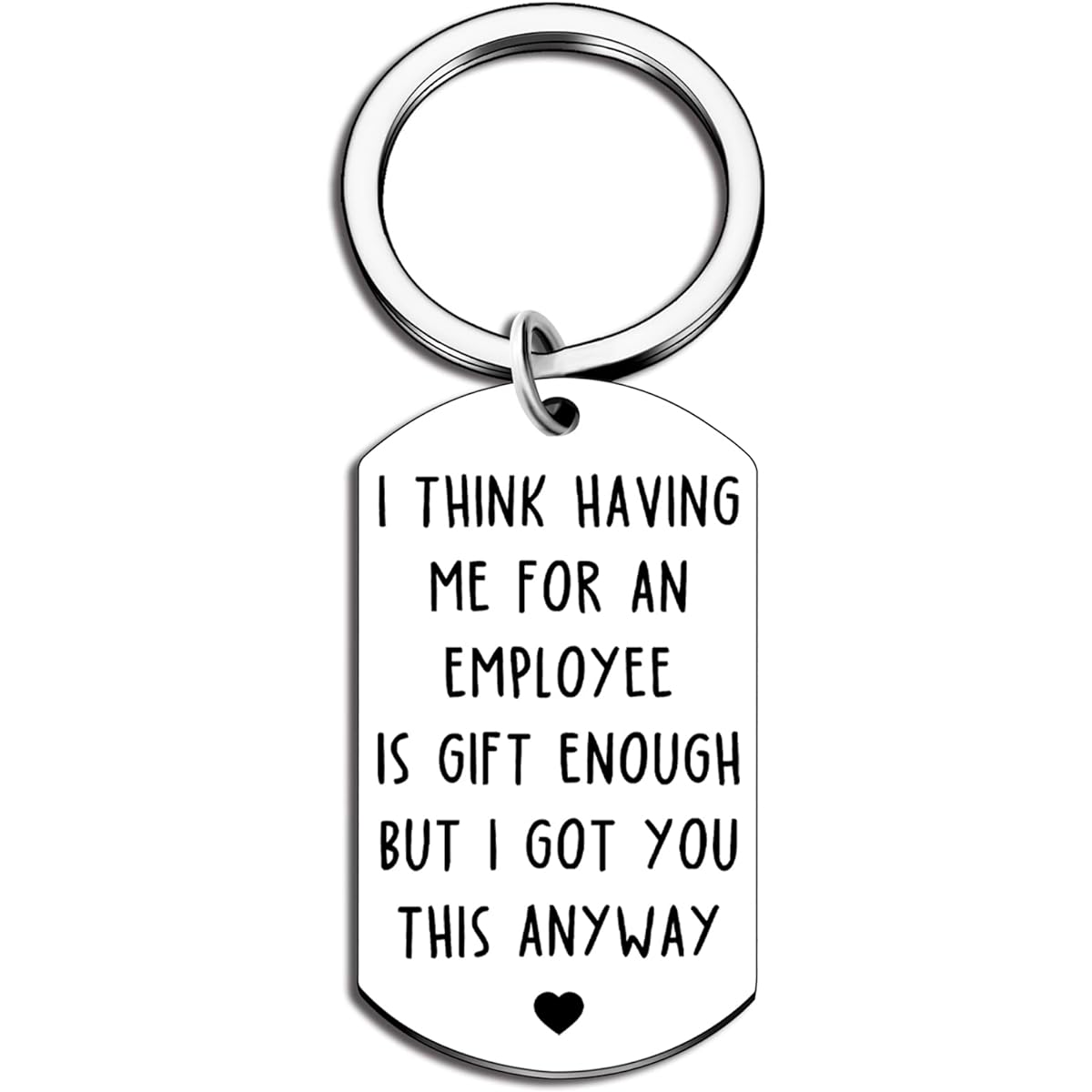 Iweca Employee Appreciation Gifts, Coworker Appreciation Keychain, Coworker Gifts for Employees, Appreciation Gifts from Boss, Retirement Gifts from Boss, Retirement Manager Boss Woman Farewell, Silver, Small