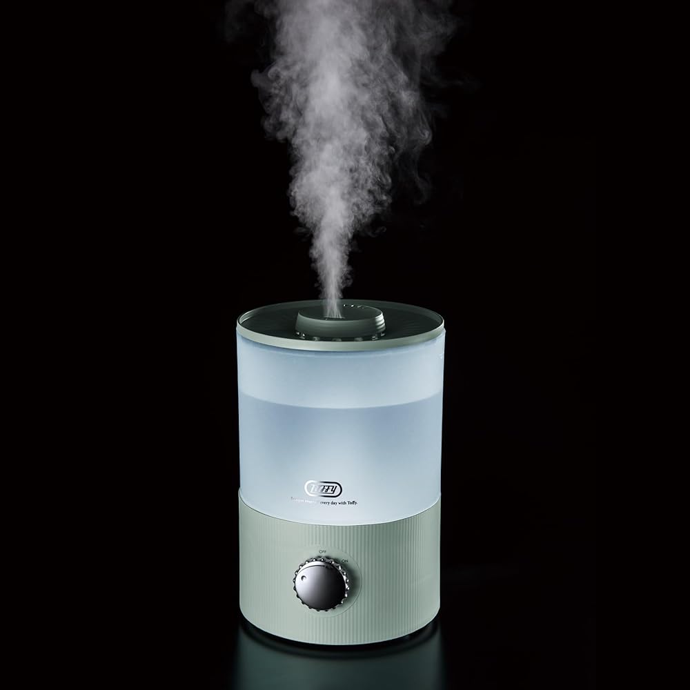 [Toffy] Antibacterial aroma humidifier <3.3L> HF10 (Pale Aqua) Antibacterial Top water supply type Large capacity with LED light Compatible with aroma water/aroma oil Retro Stylish Cute HF10-PA
