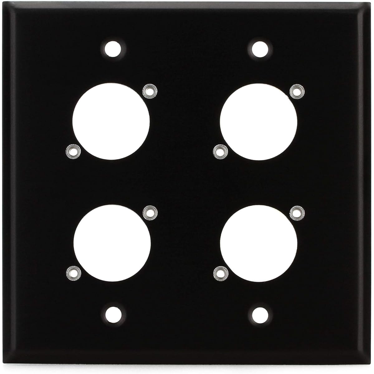 Switchcraft WP2B4P Double Gang Metal Wall Plate