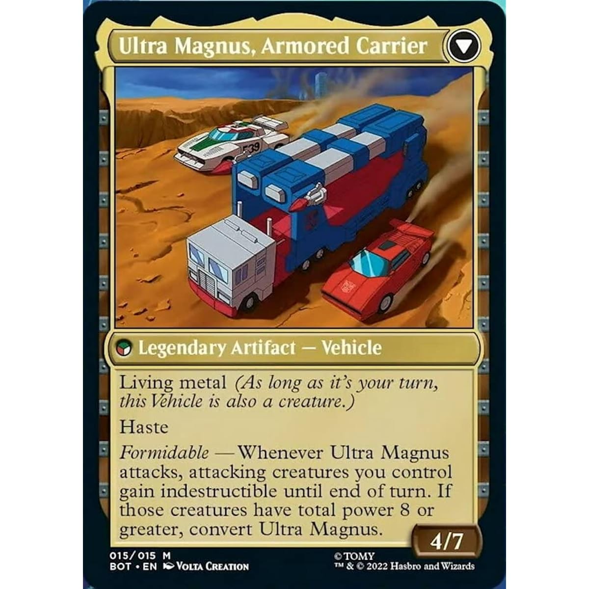 Magic: The Gathering - Ultra Magnus, Tactical Shan // Ultra Magnus, Armored Carrier (015) - Transformers
