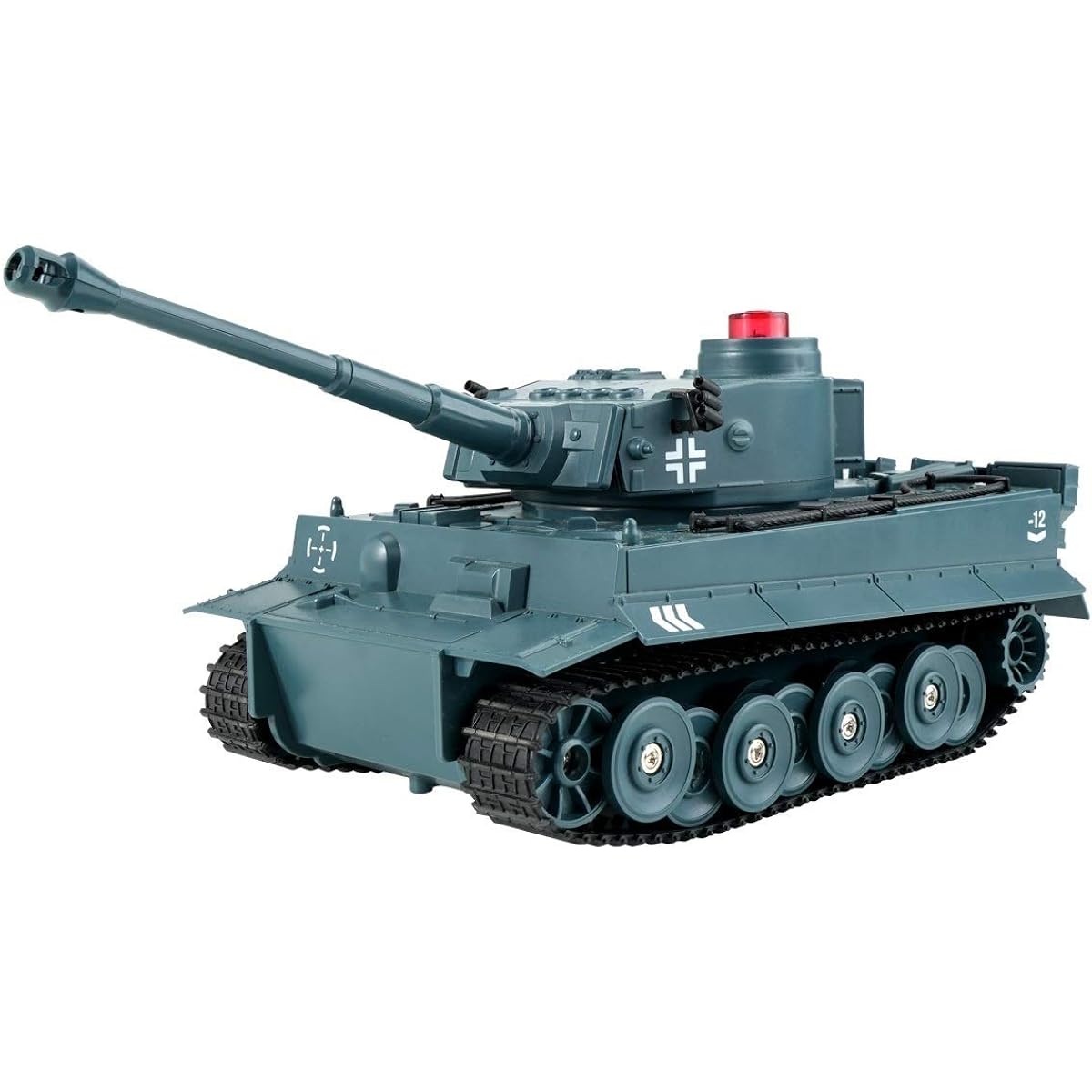 Haochen RC Tank Remote Tank Toy 1/30 2.4G Remote Control Mini RC Tank RC Vehicle Fully Functional Stunt Car Military Toy Tank (Blue)