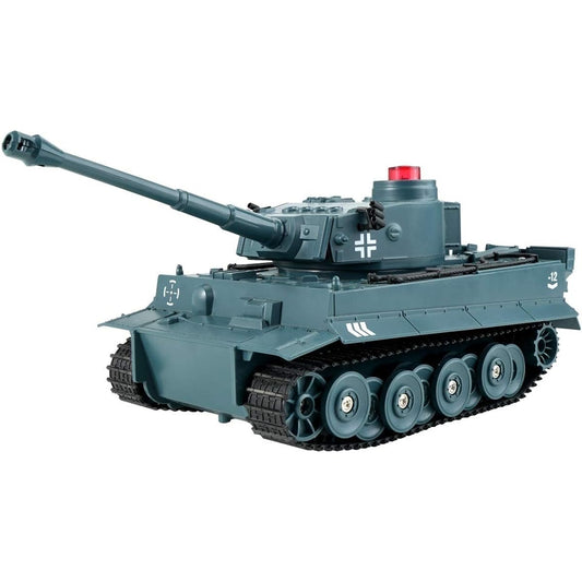 Haochen RC Tank Remote Tank Toy 1/30 2.4G Remote Control Mini RC Tank RC Vehicle Fully Functional Stunt Car Military Toy Tank (Blue)