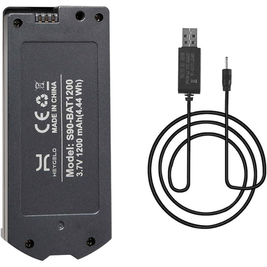 Heygelo Spare Original Battery for S90 Drone with Camera Rechargeable Modular Battery with Jack Port USB Charging Cable