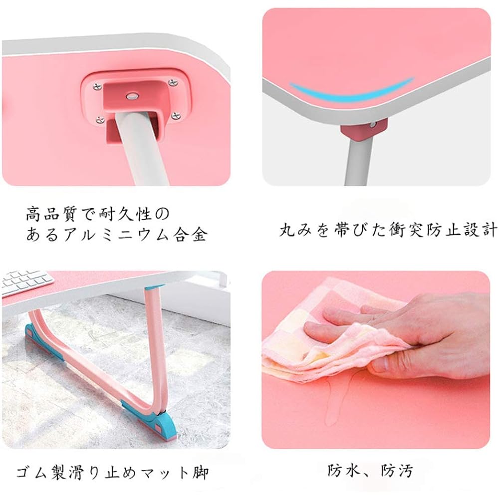 L STYLE Folding Table, Folding Table, Low Table, Folding Table, Bed Table, Computer Desk Low Table, Folding Mini Table, Living Alone, Multifunctional, Laptop Table, Side Table, PC Desk, Large Capacity Surface, Lightweight, Study, Bed, Sofa, Meal, Availab