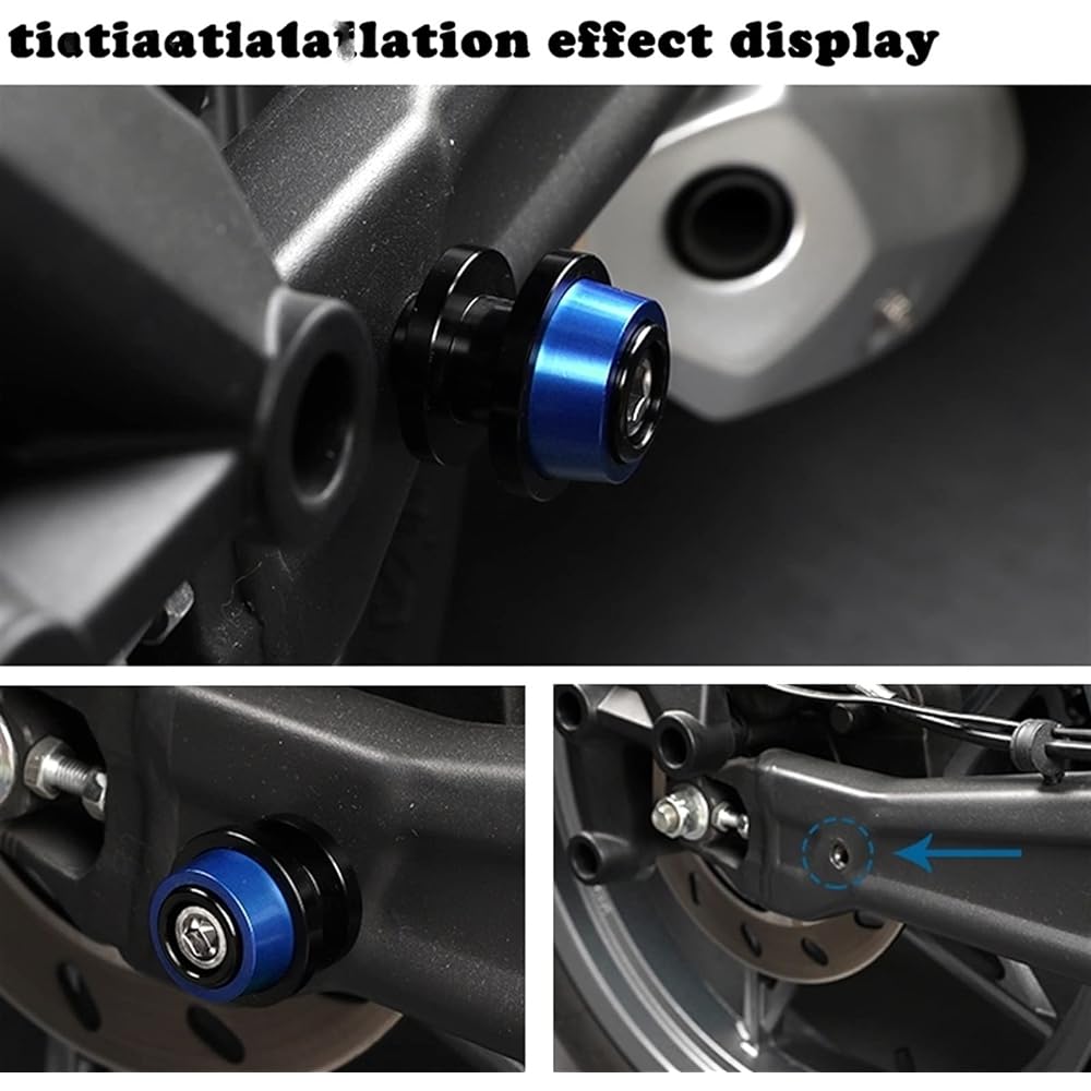 DEMUR Motorcycle 6mm Stand Screw Swing Arm Slider Spool CNC Aluminum Accessories Yamaha XJ600N XJ600 N 1995-2003 2002 2001 2000 Swing Arm Slider Spool (Size : Red XJ600N LOGO)