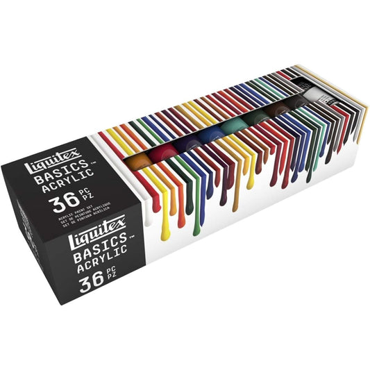 Liquitex Basics Acrylic Paint Liquitex - Set of 36 paint tubes (22ml each) Made in France