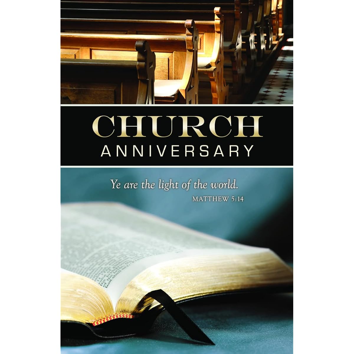 Bulletin - General Worship - Church Anniversary - KJV Bible (100 pcs)