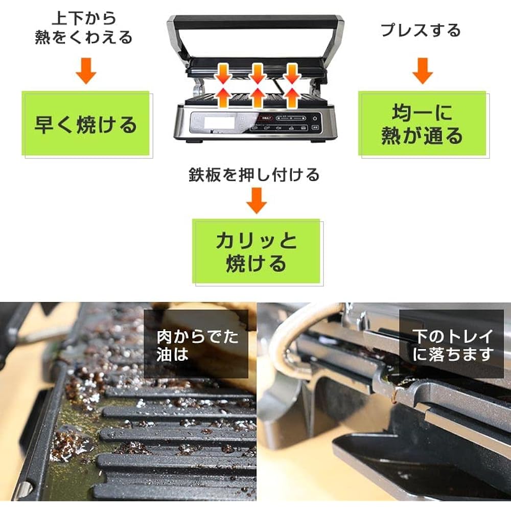 THANKO "Brown press grill" that cooks deliciously in a short time ANPRBACSL