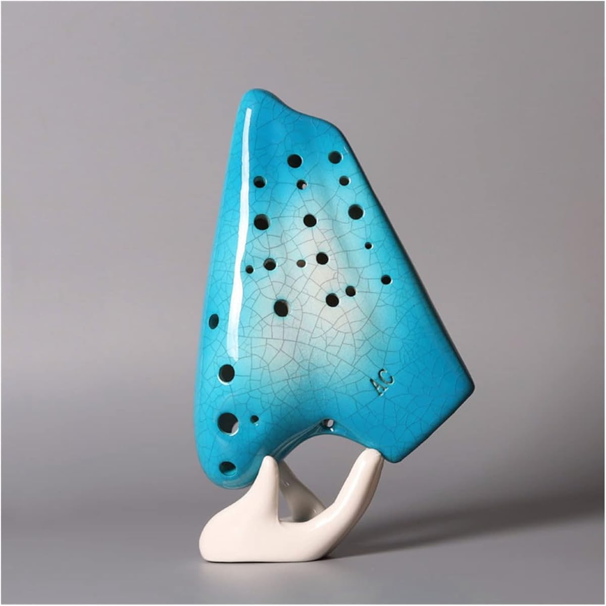 New Gradient Crack Three-pipe Ocarina Musical Instrument Student Adult Play Ceramic Ocarina Musical Instrument Ocarina Musical Instrument (1)