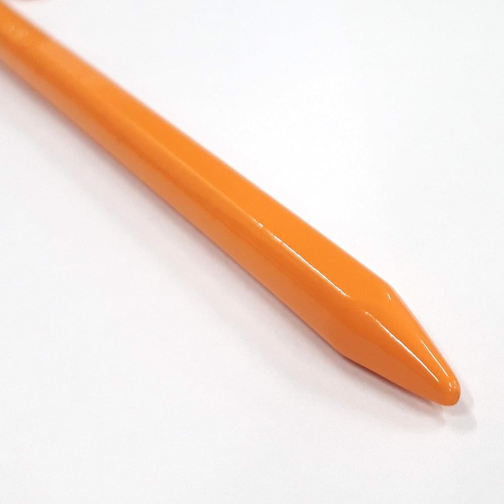 ELLISSE Forged Peg Elisse Stake 18cm Orange Powder Coating MK-180OR MADE IN JAPAN (Set of 8)