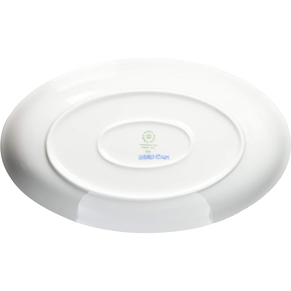 [Regular Imported Product] Royal Copenhagen Blue Palmette Blossom Oval Dish Plate 27cm Wedding Gift Present 1016982