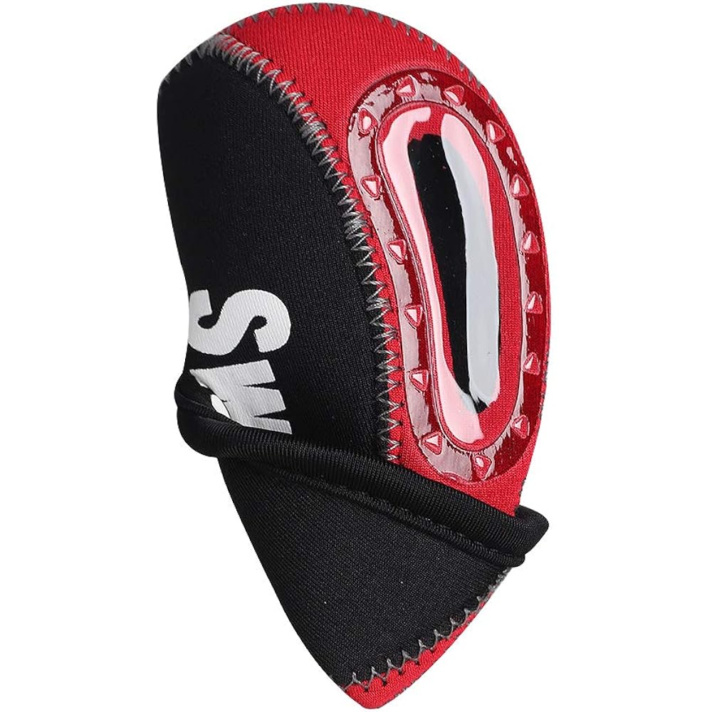 Golf iron cover, head cover, window type, number visible, 11 pieces (3-9, PW, AW, SW, LW), sold as a set, made of neoprene, 5 colors (orange & black/green & black/gray & white/red & black/black )
