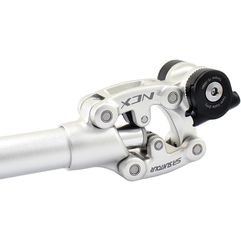 SR SUNTOUR SP12 NCX Suspension Seat Post w/ Protective Cover 31.6X350mm , Silver, VK2753