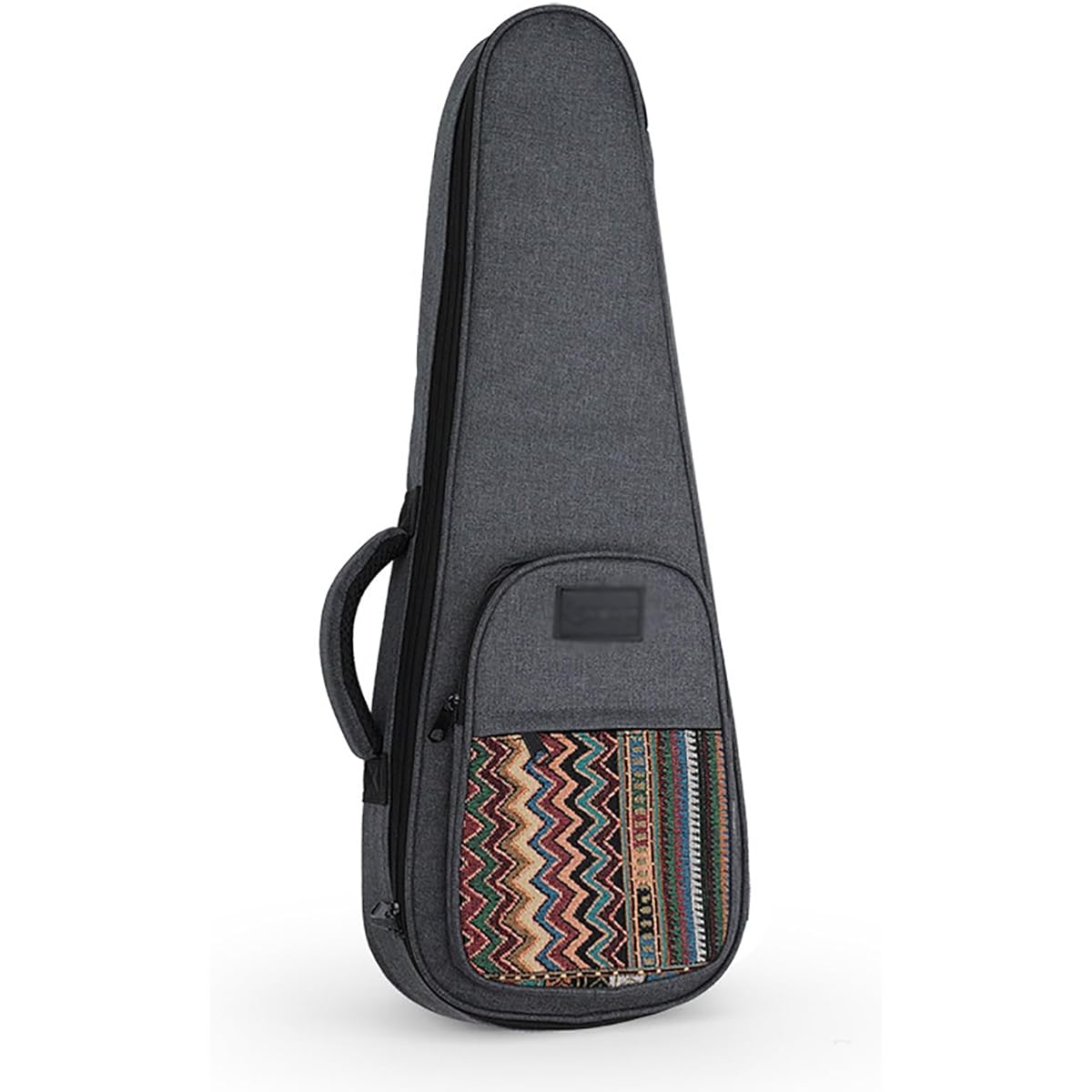 Ukulele Bag Ukulele Case Ukulele Bag Ukulele Cotton Thick Backpack Shoulder Bag Equipped with Protective Cushion (Color: Gray, Size: 23/24inch)