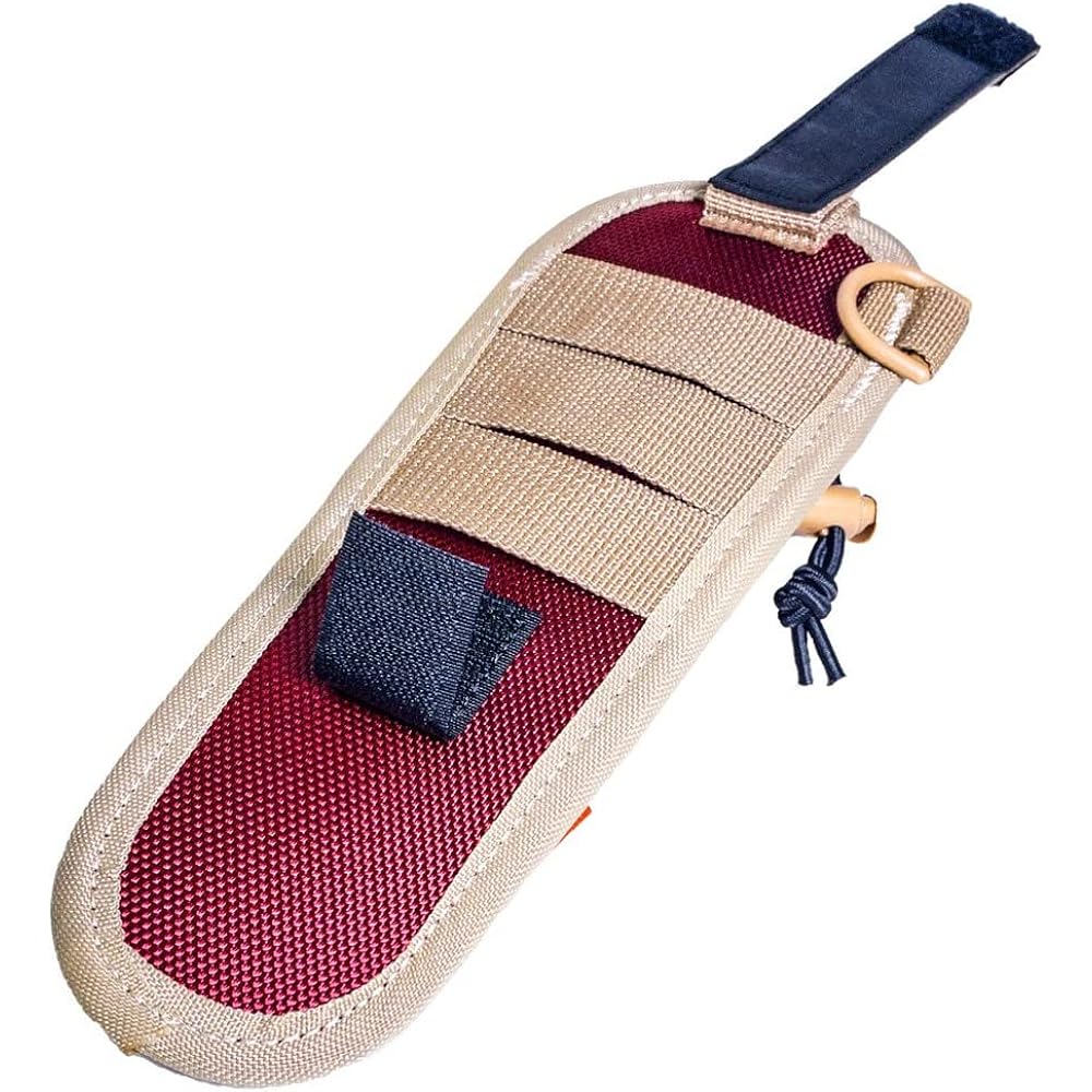 FISHMAN BT-007 Fish Grip Holder Red/Khaki Width 6cm x Height 22cm