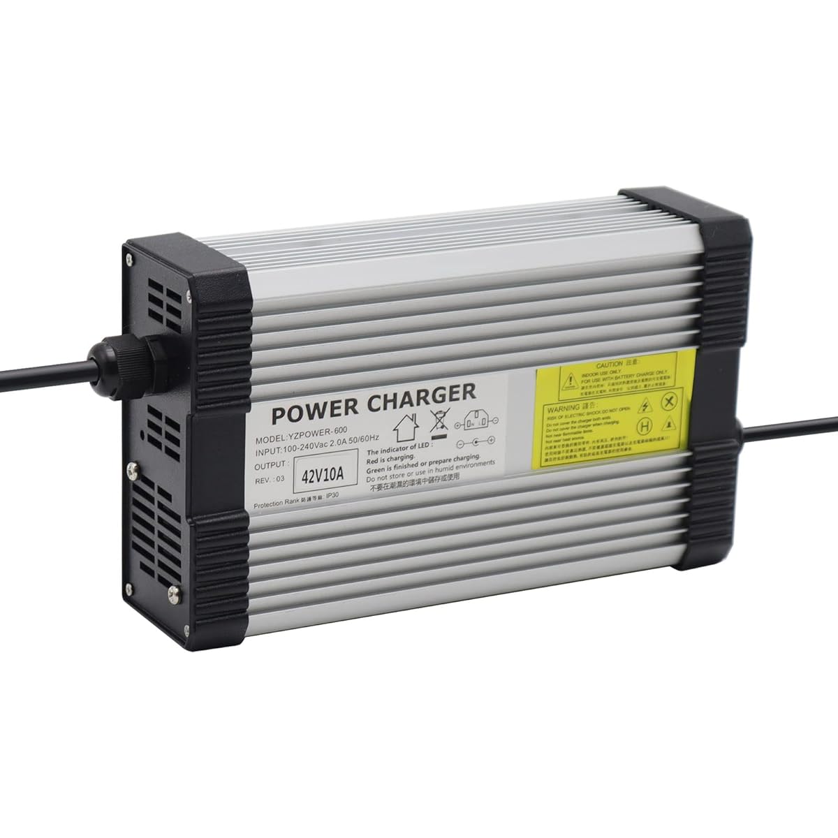 42V 10A Lithium Battery Charger AC Adapter Power Supply 10S 36V Battery Pack for DC XT60 Plug