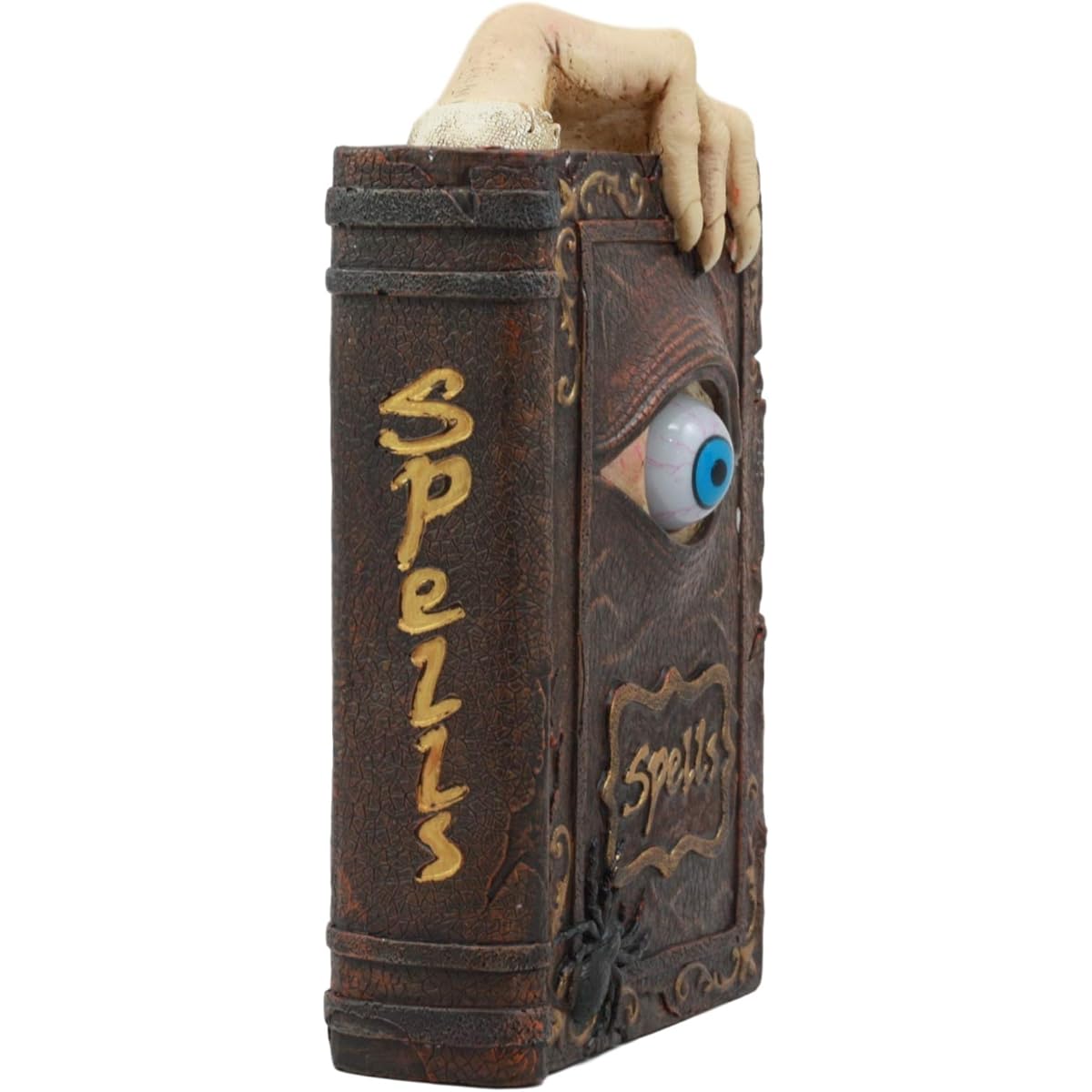 Ebros Magician Magic Eye Spell Book Money Box Figurine Decor Statue 8.5" Tall