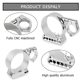 Speedometer Relocation Bracket Cover Side Mount Speedometer Instrument Housing for Sportster 883 XL1200 883 (Chrome)