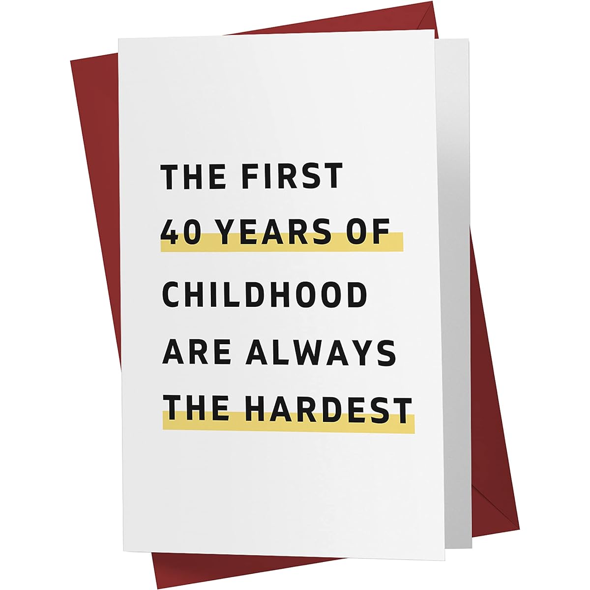Funny Rude Sarcasm 40th Birthday Card for Men Boyfriend Husband Father Friend – Offensive Birthday Card 40 Years Old – Offensive Rude Sarcasm Birthday Card 40th Anniversary – Envelope (Hard)