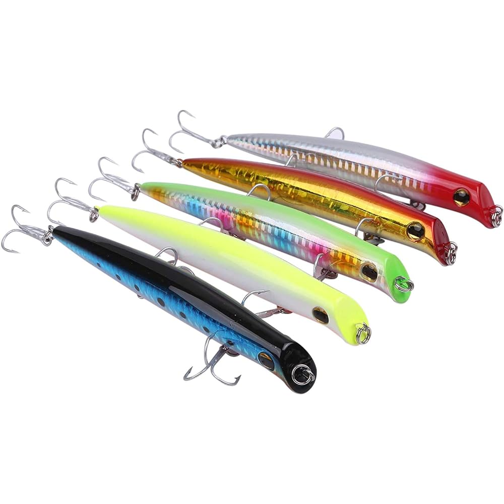 Lipless Minnow Lure Floating Seabass Flounder 125mm 17g Set of 5