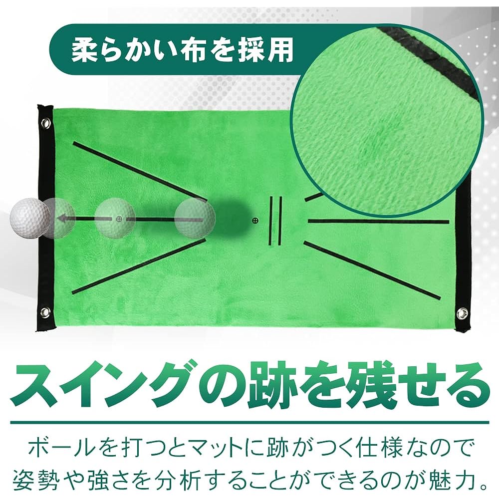 Global Desk Golf Mat Practice Goods for Practice Swing, Driver, Shot, Approach, Iron, Swing, Putting, Home, Indoor, Outdoor, Anti-slip