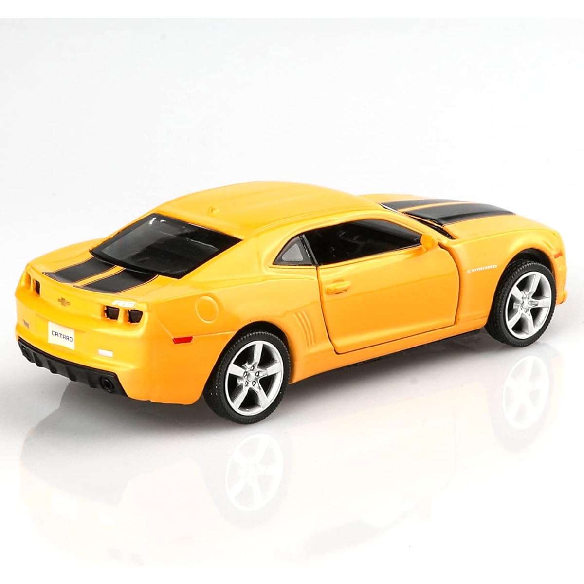 TOKAXI 1/36 Scale Chevrolet Camaro Diecast Car Model Camaro Bumblebee Pull Back Toy Car for Boys Girls Gift (Yellow)