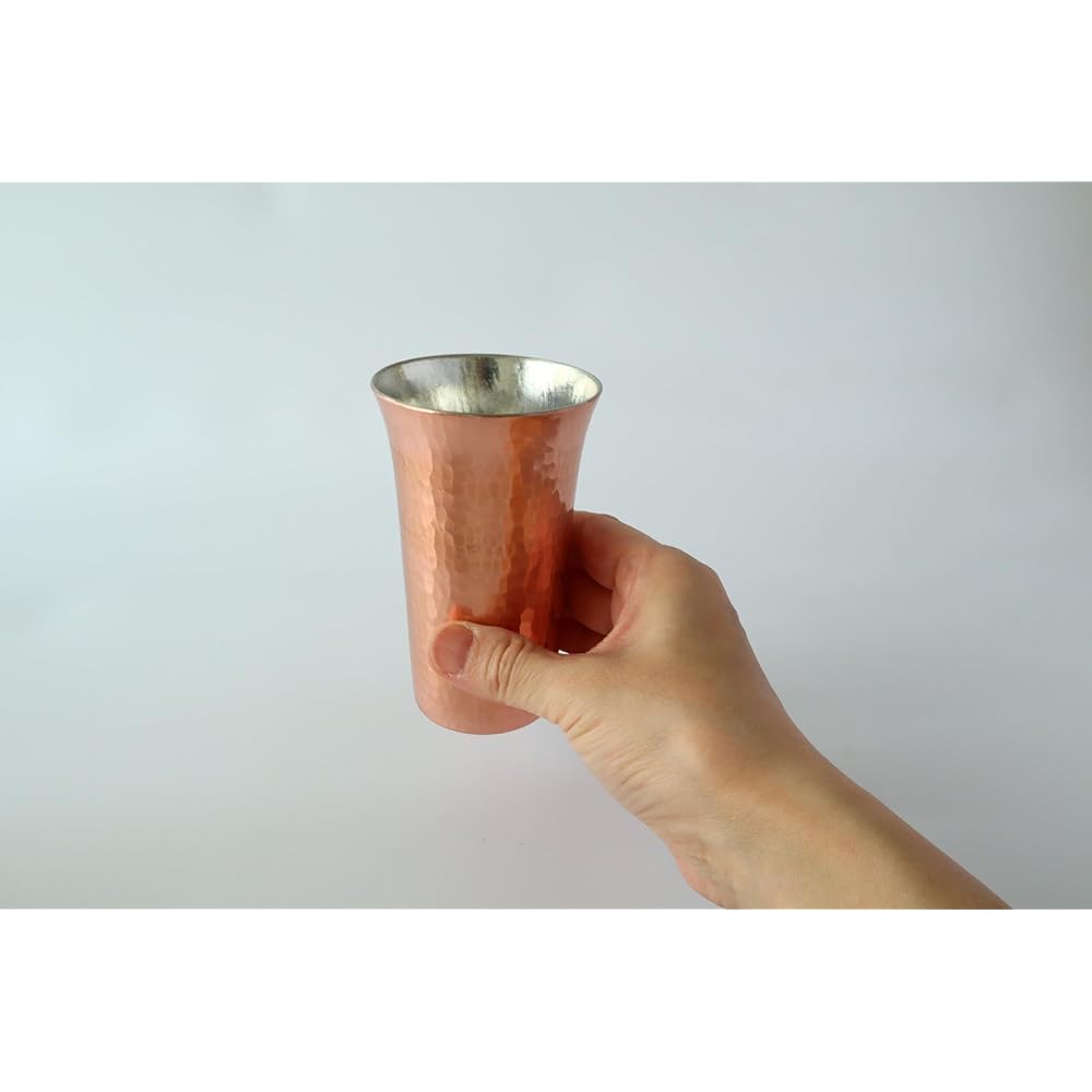 Asakusa Copper Silver Copperware Shop Pure Copper Single Beer 180cc Small beer cup made by Mr. Hoshino with 40 years of experience as a craftsman
