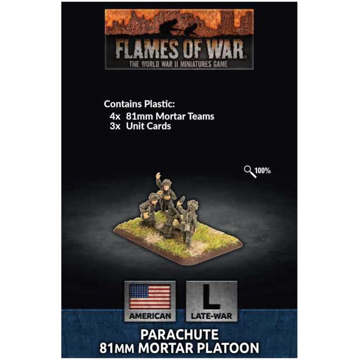 Flames of War: Late War: United States: Parachute 81mm Mortar Platoon (US794)